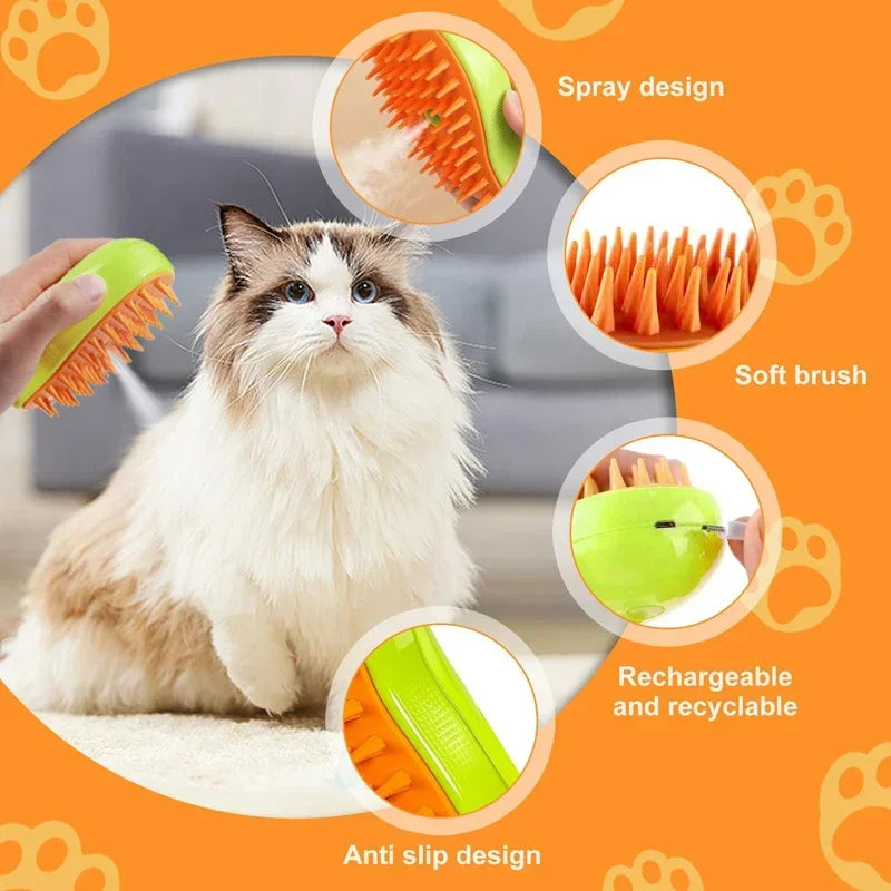 Steam Grooming Brush