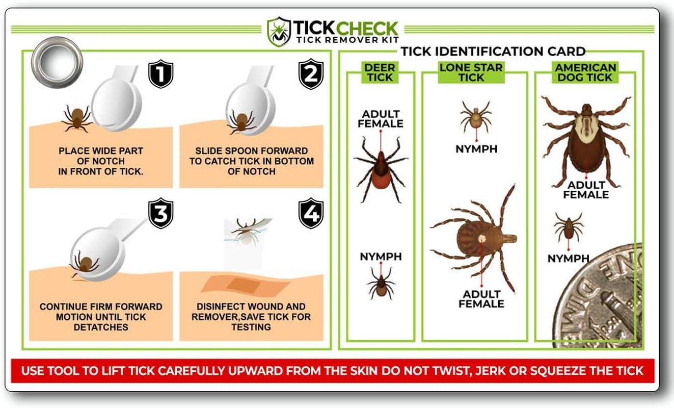 Tick Remover Spoon (1 Set, 3 Spoons)