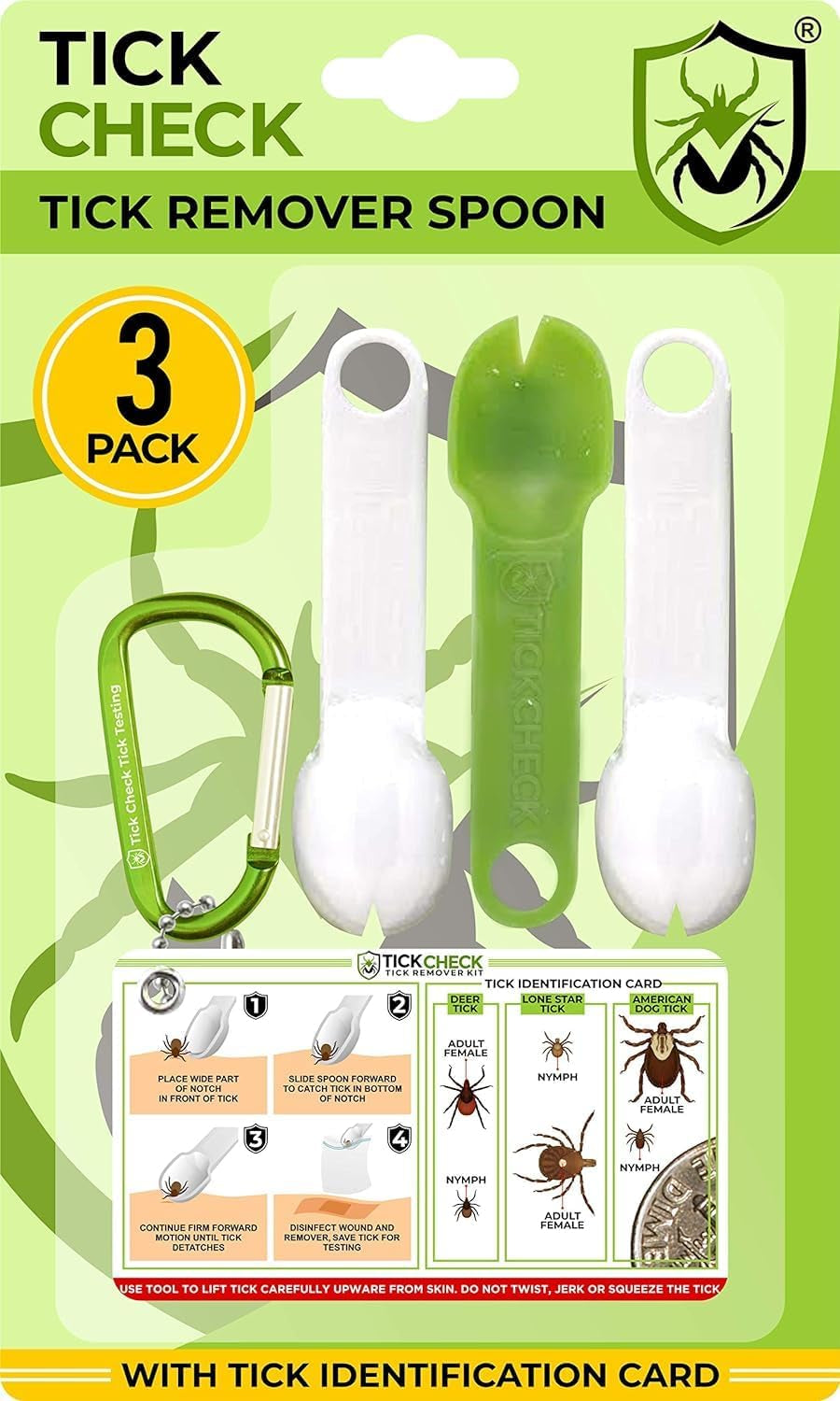 Tick Remover Spoon (1 Set, 3 Spoons)